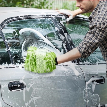 Mănuși pentru spălarea mașinii – Microfibră chenille, anti-zgârieturi, pentru curățare și uscare