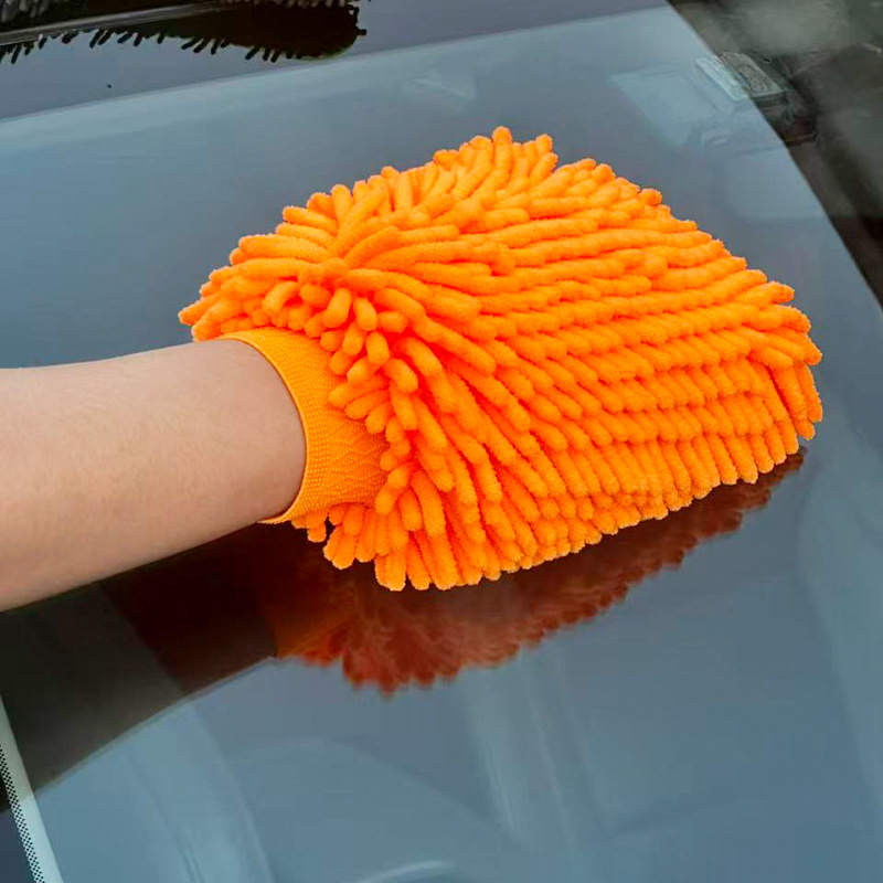 Rukavice za čišćenje automobila od chenille coral fleece, štite lak