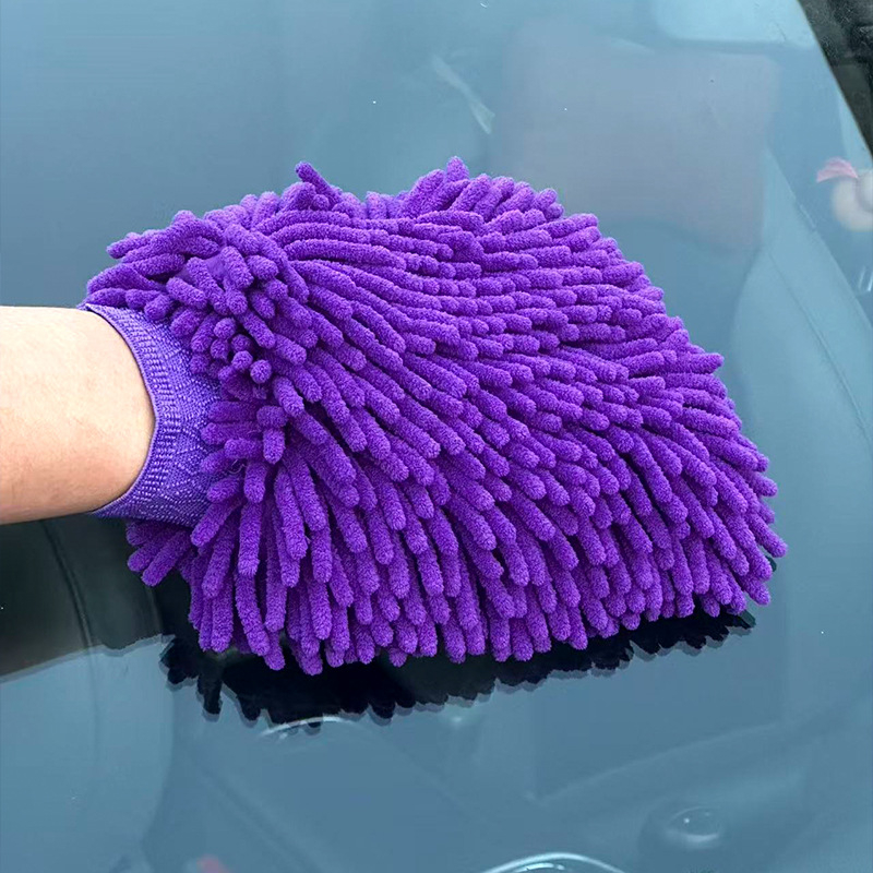 Rukavice za čišćenje automobila od chenille coral fleece, štite lak