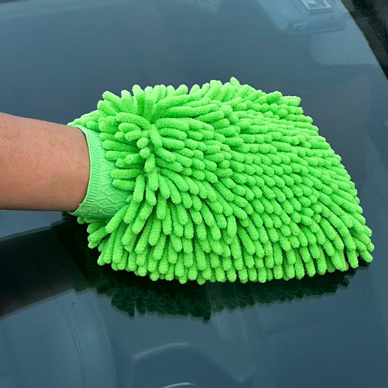 Rukavice za čišćenje automobila od chenille coral fleece, štite lak