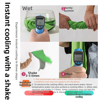 Prosop sport, personalizabil cu imprimare de logo (Material: microfibră; Proces de fabricație: imprimare; Fire: amestecate; Absorbție: 5–10 s; Funcție: răcire și absorbția transpirației)