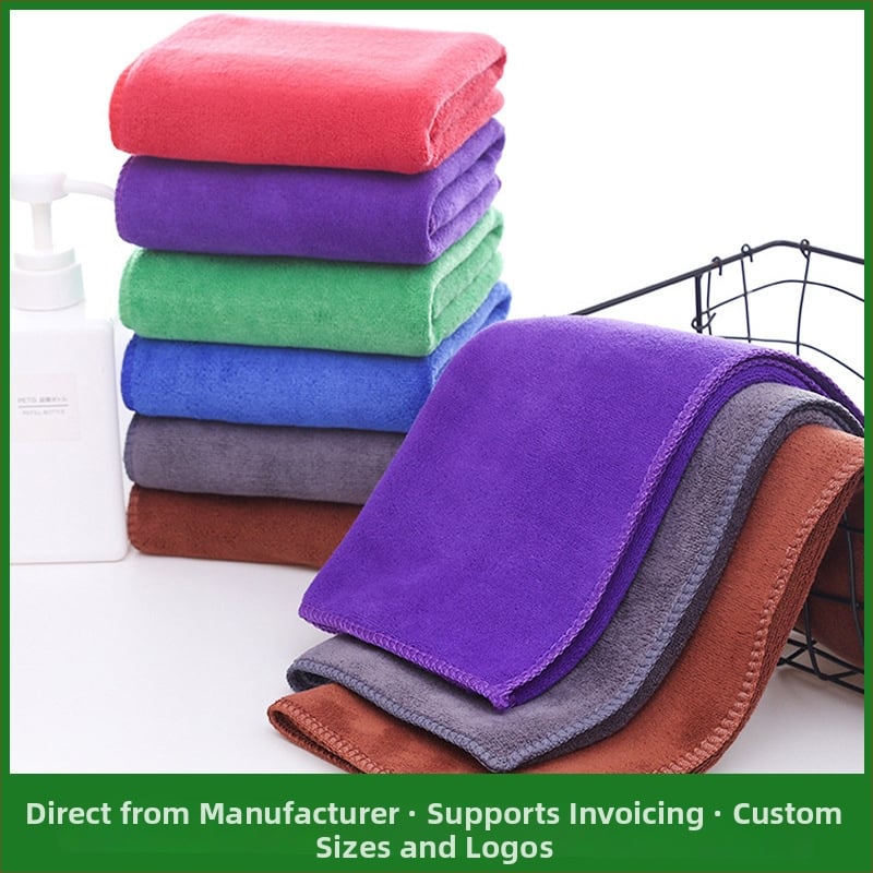 Automobiļu mazgāšanas dvielis ar logo, biezināts un ļoti absorbējošs; 80% poliesteris, 20% poliamīds; 400 g; pielāgota privātā zīmola etiķete