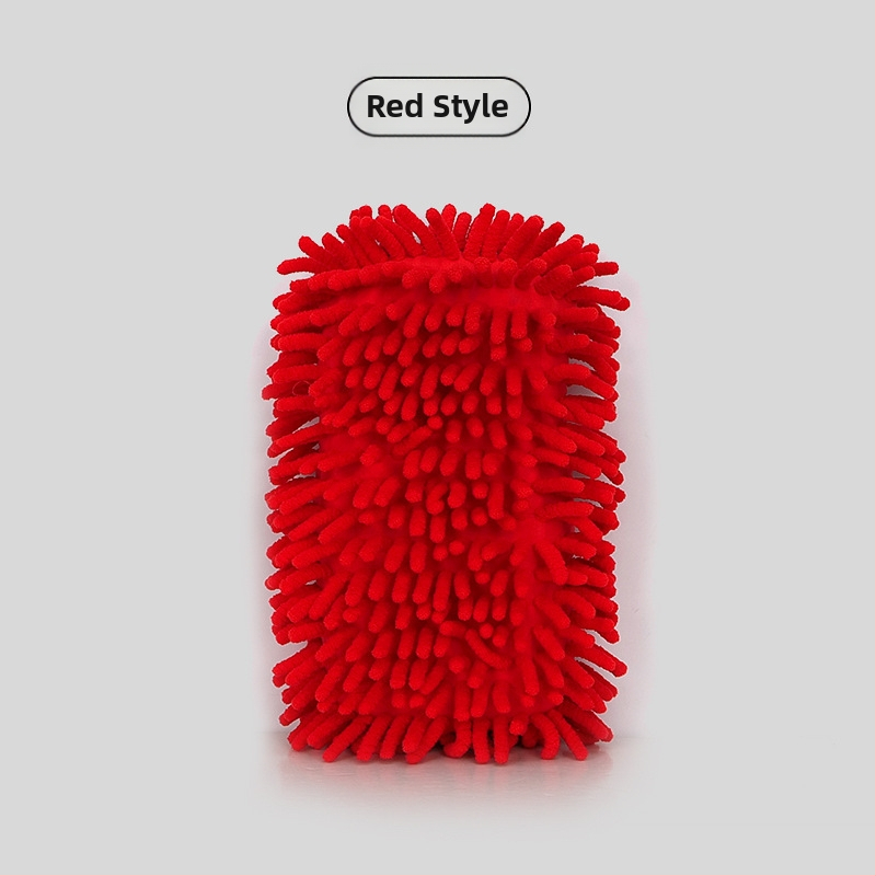 Chenille auto pesemisvamm plokk, kõrge tihedus, 200 g, mitmekülgne auto hooldus tarvik