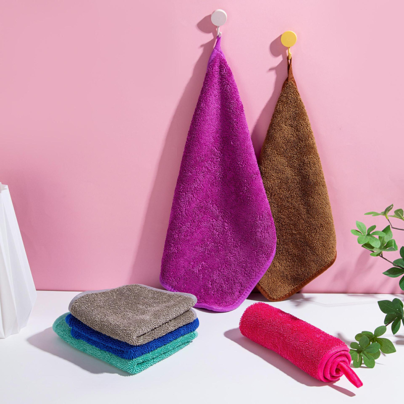 Topeltkülgne paks auto puhastusrätik – kõrge imavus, 800 GSM, 80% polüester + 20% poliamiid, Ab lõng, nõrkade keeratud lõng, kohandatav