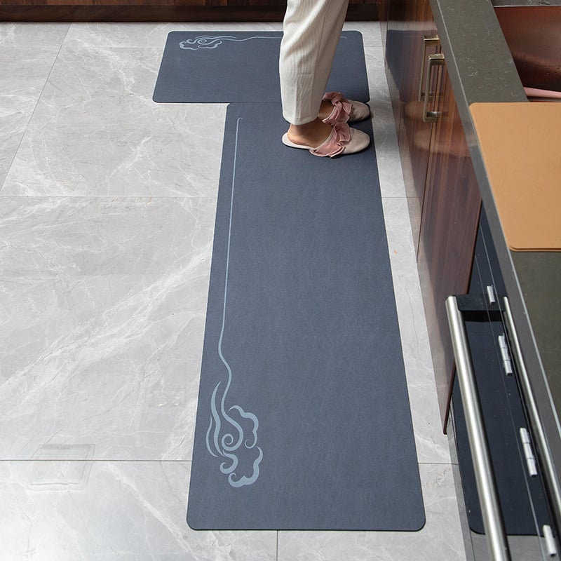 Covoraș de bucătărie din lut diatom – pătrat, uscare rapidă, poate fi tăiat la dimensiune, lavabil