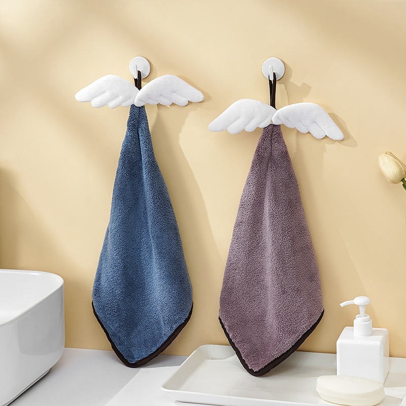 Prosop de mână pentru copii, cu personaje animate, tip atârnător, uscare rapidă, absorbant, fleece coral; personalizare: da; imprimare logo: da; broderie; greutate 90 g