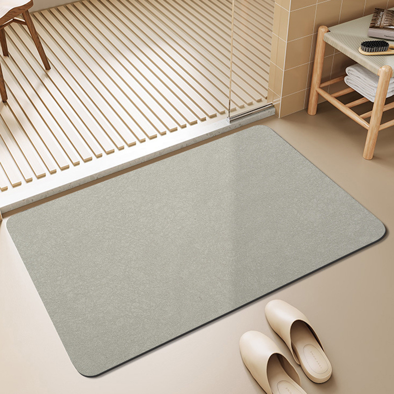 Covoraș de baie pentru ușă - pătrat, imprimat, model solid, lavabil manual, primăvara 2024