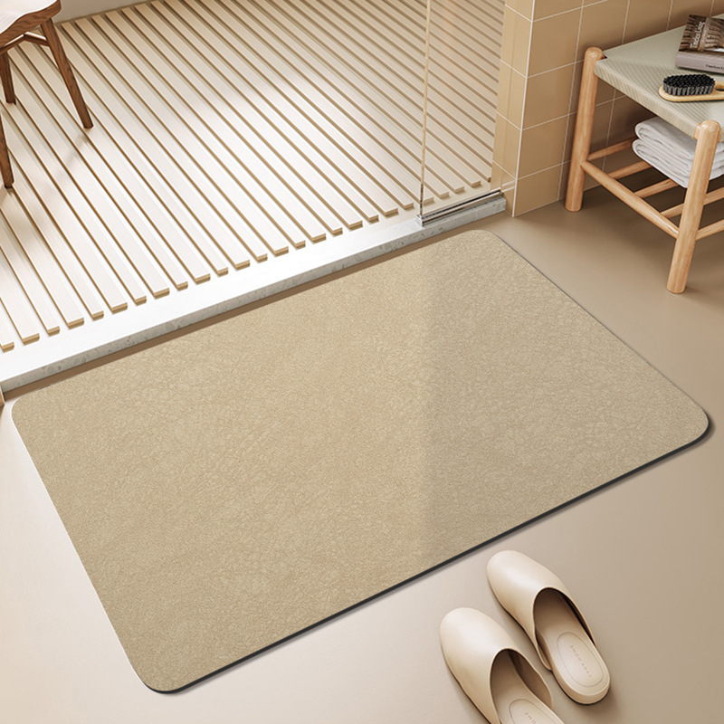 Covoraș de baie pentru ușă - pătrat, imprimat, model solid, lavabil manual, primăvara 2024