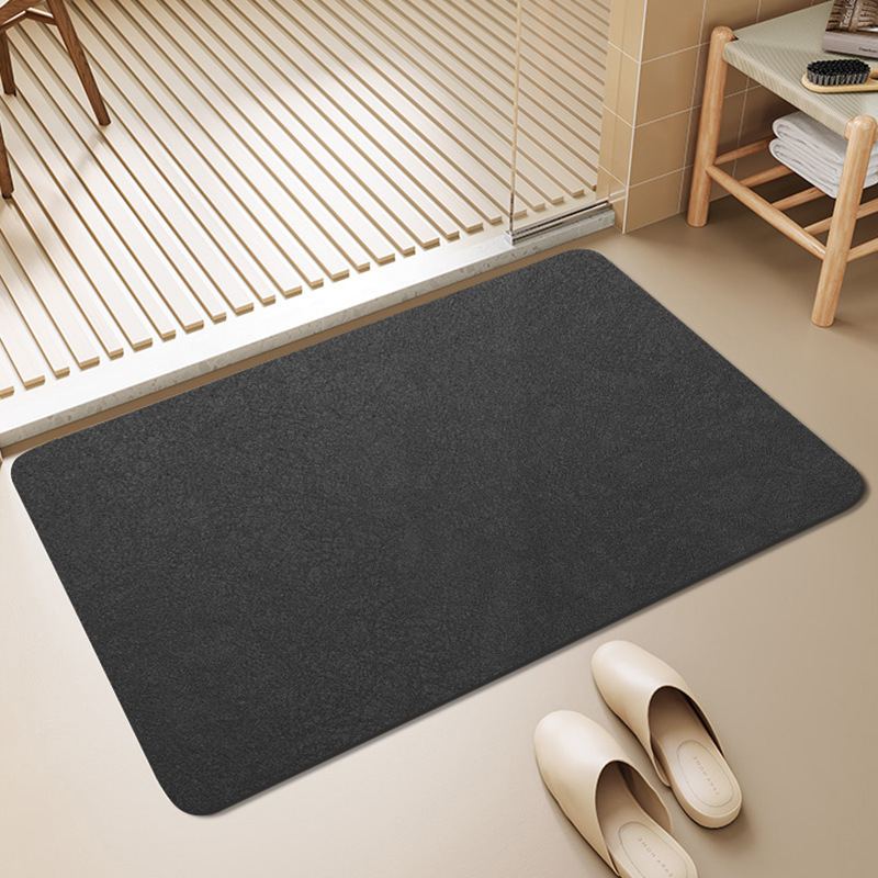 Covoraș de baie pentru ușă - pătrat, imprimat, model solid, lavabil manual, primăvara 2024