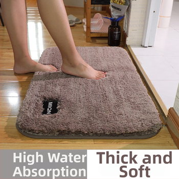 Kõrge plüüsi täidisega põrandamatt, imab vett ja on libisemiskindel; Materjal: polüester; Kuju: ristkülik; Muster: ühtlane; Puhastamine: masinipesu