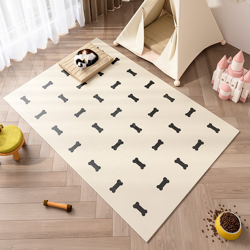 Multikas PVC põrandamatt - ruudukujuline kujuga, triibuline või ühtlane muster, trükk, PVC materjal, pestav