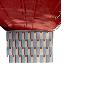 Sissekäigu ukse matt, PVC, traadist silmusega lõim (wire loop), ristkülikukujuline, muster: triibud/võrk/värvilised blokid, pestav, kohandatav, Korea/Japani stiil