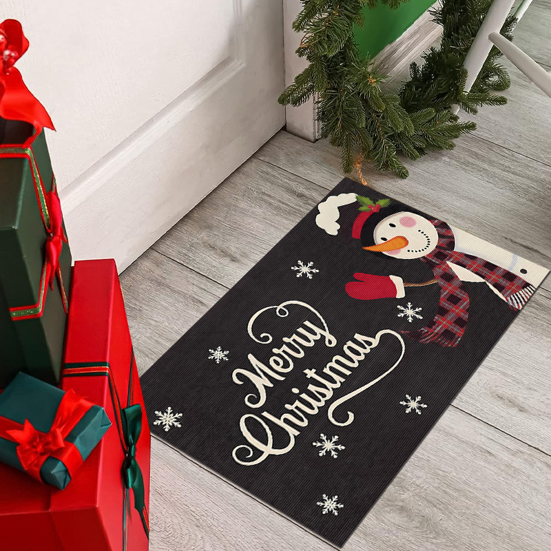 Bejárati ajtóhoz szőnyeg, poliészter, négyzet alakú, nyomtatott mintával, kézzel mosható