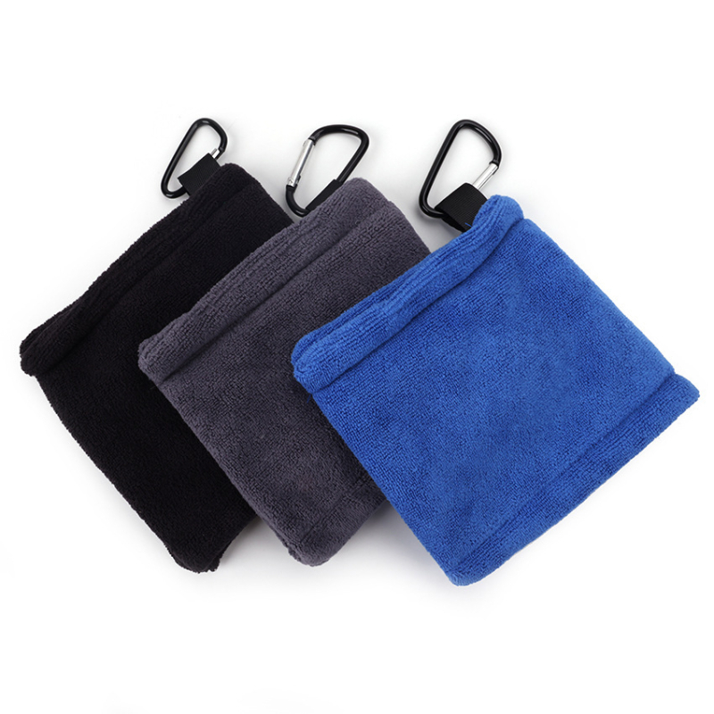 Prosop de golf din microfibră 400 g, fir amestecat, 21 fire, logo personalizabil, prosop sport pentru curățarea cluburilor și a mingilor