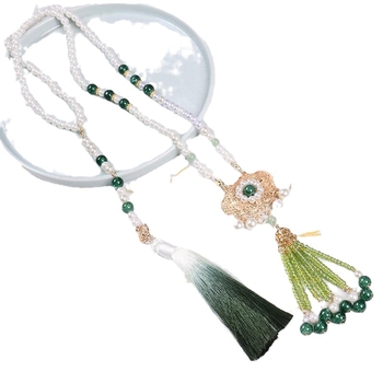 Kaklarota ar kulonu nacionālā stilā, metāla kvalitāte 0,4, tīrība K5, vecuma grupa 3–10 gadi, atsevišķi iepakots, Peach Sunseeker