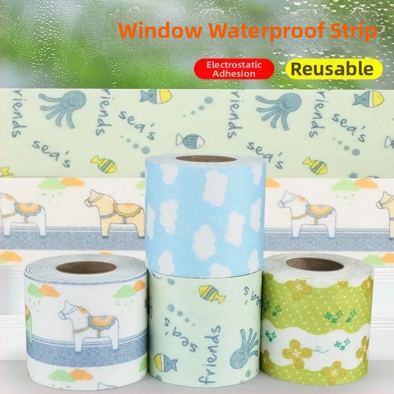 Logu ūdens uzsūcošās uzlīmes ziemas kondensācijai – stikla ūdensizturīgas uzlīmes, biezinātas, lai novērstu ūdens plūsmu uz loga palodzes, dzīvojamā istaba