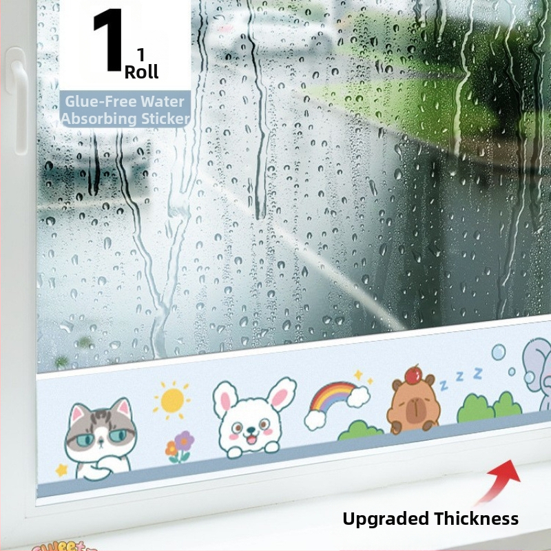 ffy Logu kondensācijas uzsūkšanas uzlīme, bieza, pašlīmējoša, moderns minimālistisks dizains ziemas mitruma kontrolei
