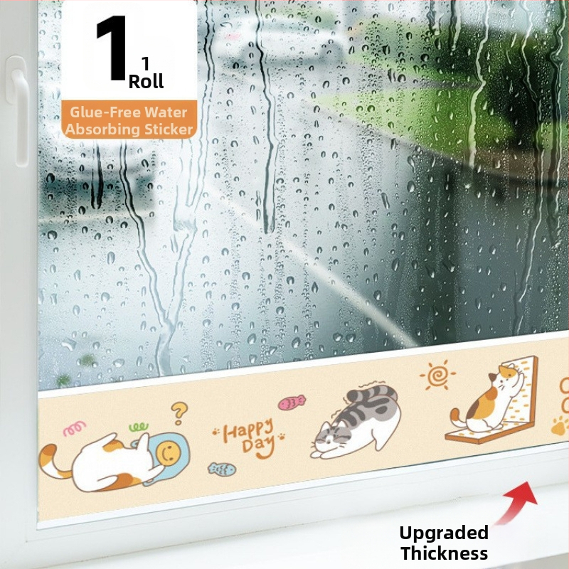 ffy Logu kondensācijas uzsūkšanas uzlīme, bieza, pašlīmējoša, moderns minimālistisks dizains ziemas mitruma kontrolei