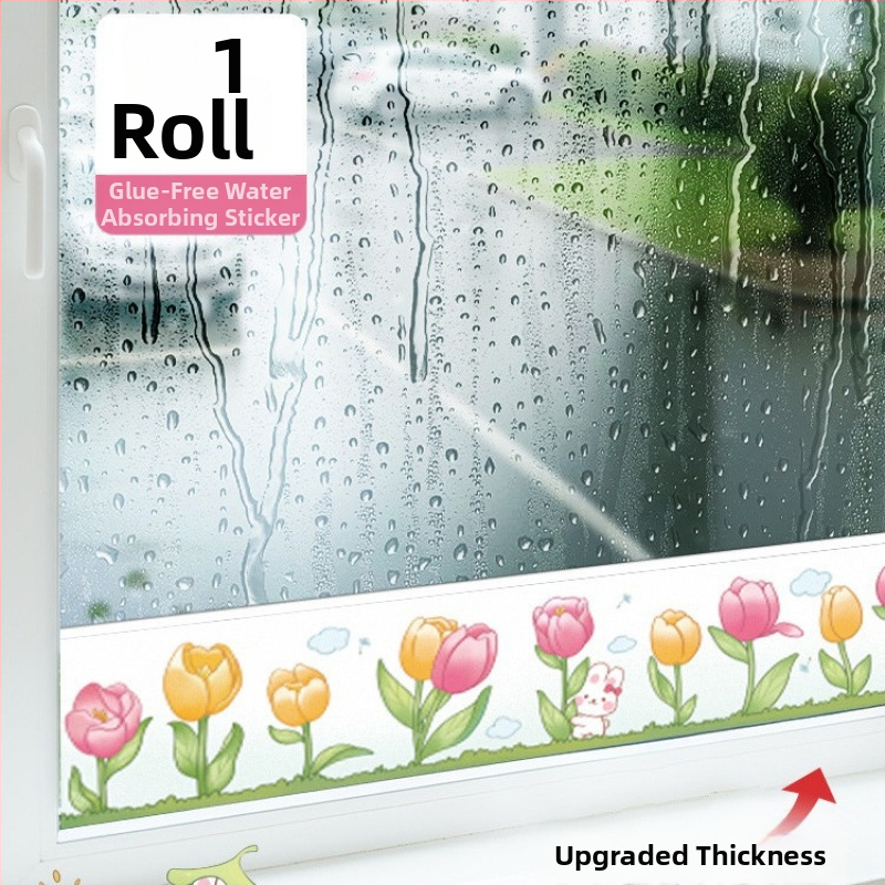 ffy Logu kondensācijas uzsūkšanas uzlīme, bieza, pašlīmējoša, moderns minimālistisks dizains ziemas mitruma kontrolei