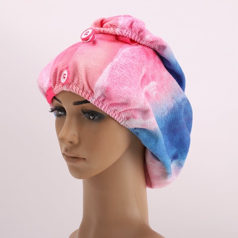 Pălărie pentru uscat părul, velur dublu, absorbant, uscare rapidă, peste 200 g