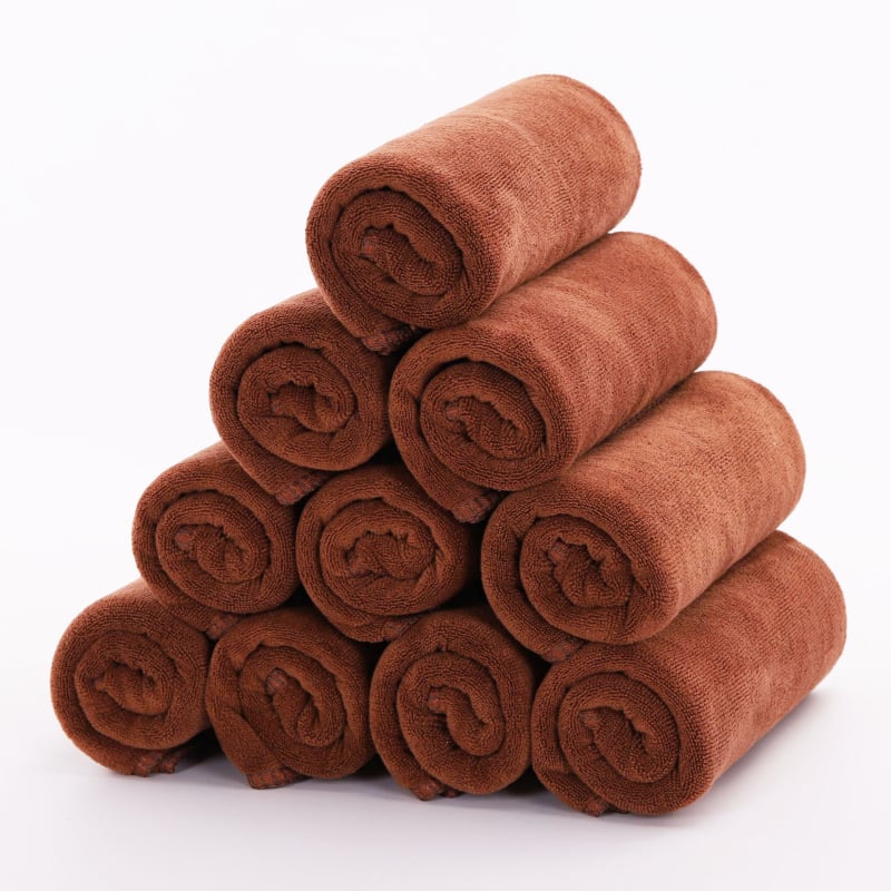 Mikrofibra virtuves dvielis ar smalkām šķiedrām, sajaukts pavedums, 40s, 100 g, drukāts logotips