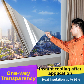 Vienpusēja privātuma logu plēve ar elektrostatisku pielīmēšanu – saules aizsardzība un siltumizolācija stiklam