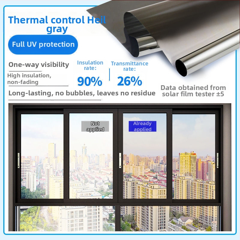 Vienpusēja privātuma logu plēve ar elektrostatisku pielīmēšanu – saules aizsardzība un siltumizolācija stiklam