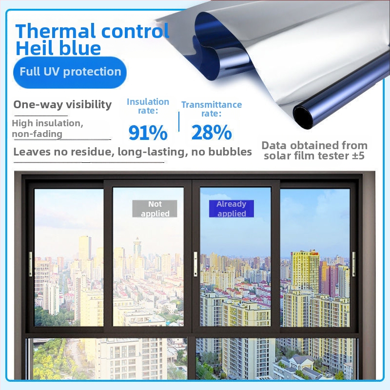 Vienpusēja privātuma logu plēve ar elektrostatisku pielīmēšanu – saules aizsardzība un siltumizolācija stiklam