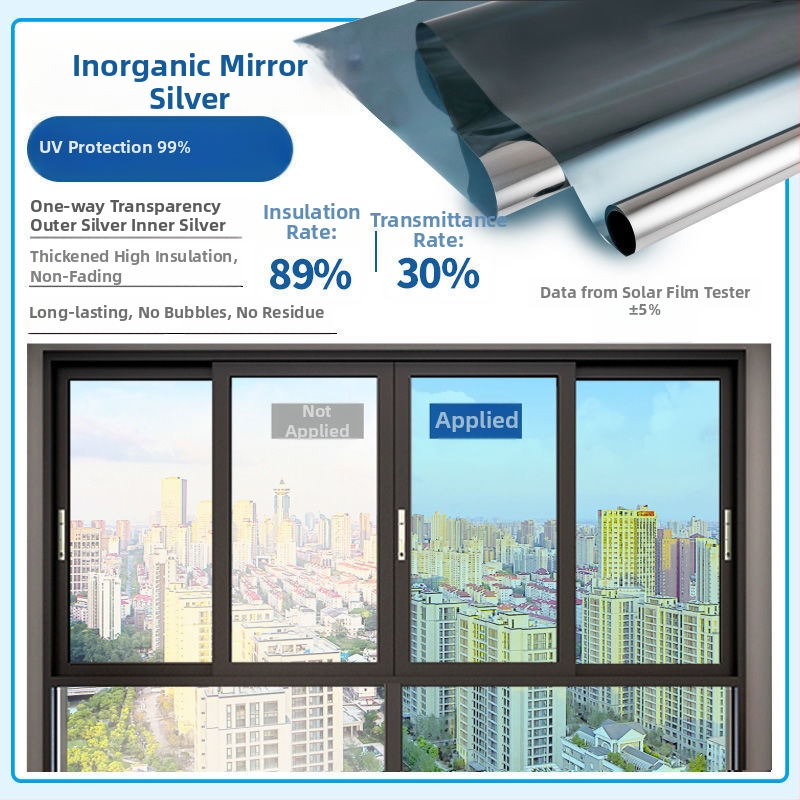 Vienpusēja privātuma logu plēve ar elektrostatisku pielīmēšanu – saules aizsardzība un siltumizolācija stiklam