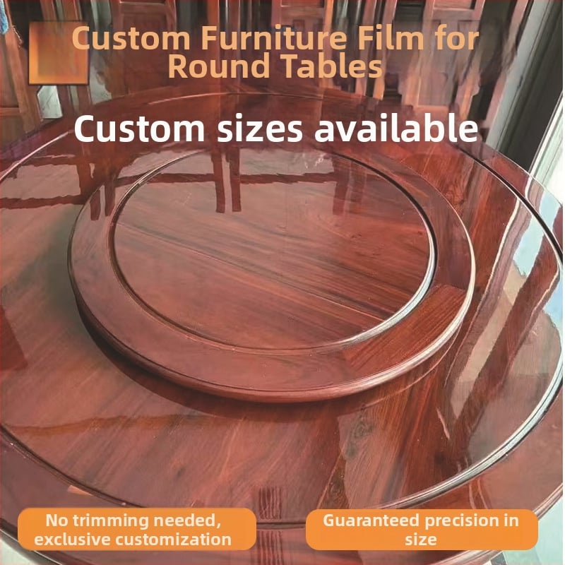 Apaļš PVC galda paliktnis, pašlīmējošs, ūdensizturīgs, eļļas izturīgs, pret apdegumiem