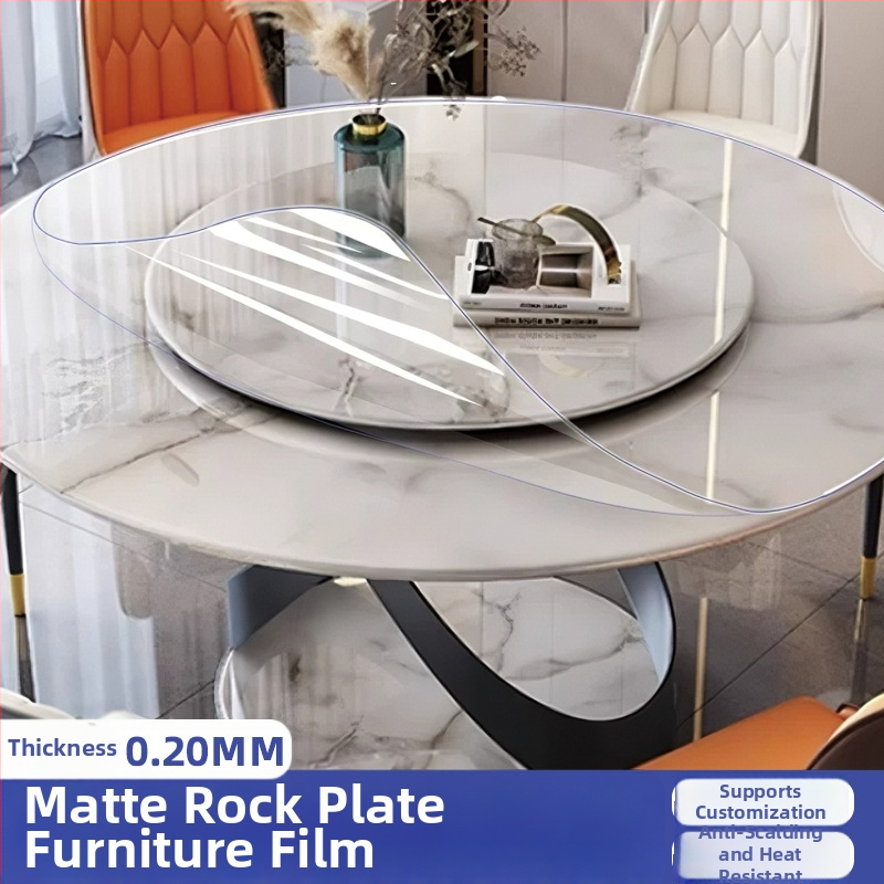 Apaļš PVC galda paliktnis, pašlīmējošs, ūdensizturīgs, eļļas izturīgs, pret apdegumiem