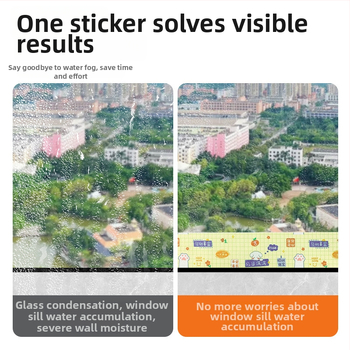 Logu kondensācijas novēršanas uzlīmes, pašlīmējošas, mūsdienīgs minimālisma stils, piemērotas viesistabai un guļamistabai (Materiāls: Cits; Līme: Pašlīmējošs; Stils: Mūsdienīgs minimālisms; Telpa: Viesistaba, Guļamistaba)