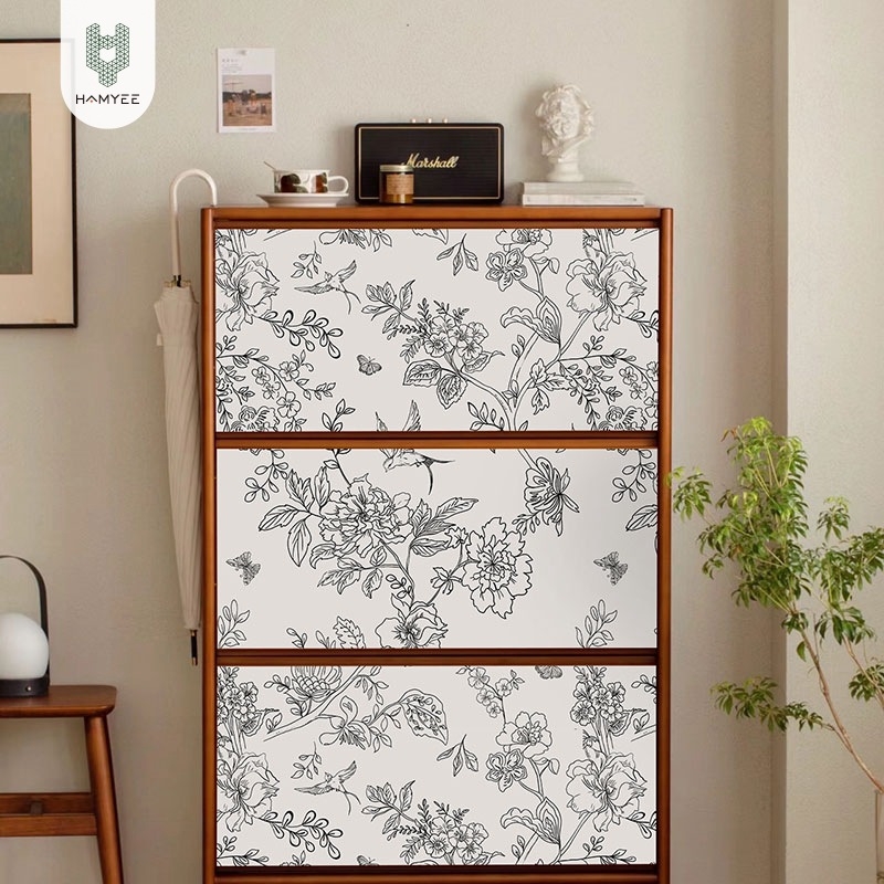 Itse-kleepuvad veekindlad PVC seina tapeedid – Skandinaavia pastoraalne stiil, sobivad elutoa ja magamistuba jaoks, seina katmiseks