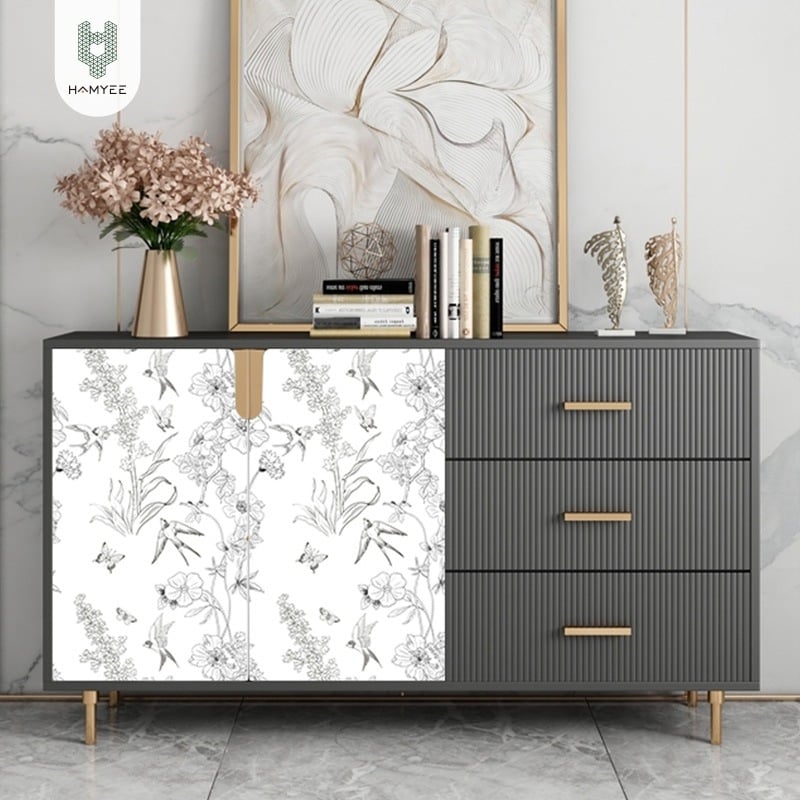 Itse-kleepuvad veekindlad PVC seina tapeedid – Skandinaavia pastoraalne stiil, sobivad elutoa ja magamistuba jaoks, seina katmiseks