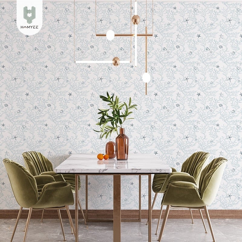 Itse-kleepuvad veekindlad PVC seina tapeedid – Skandinaavia pastoraalne stiil, sobivad elutoa ja magamistuba jaoks, seina katmiseks