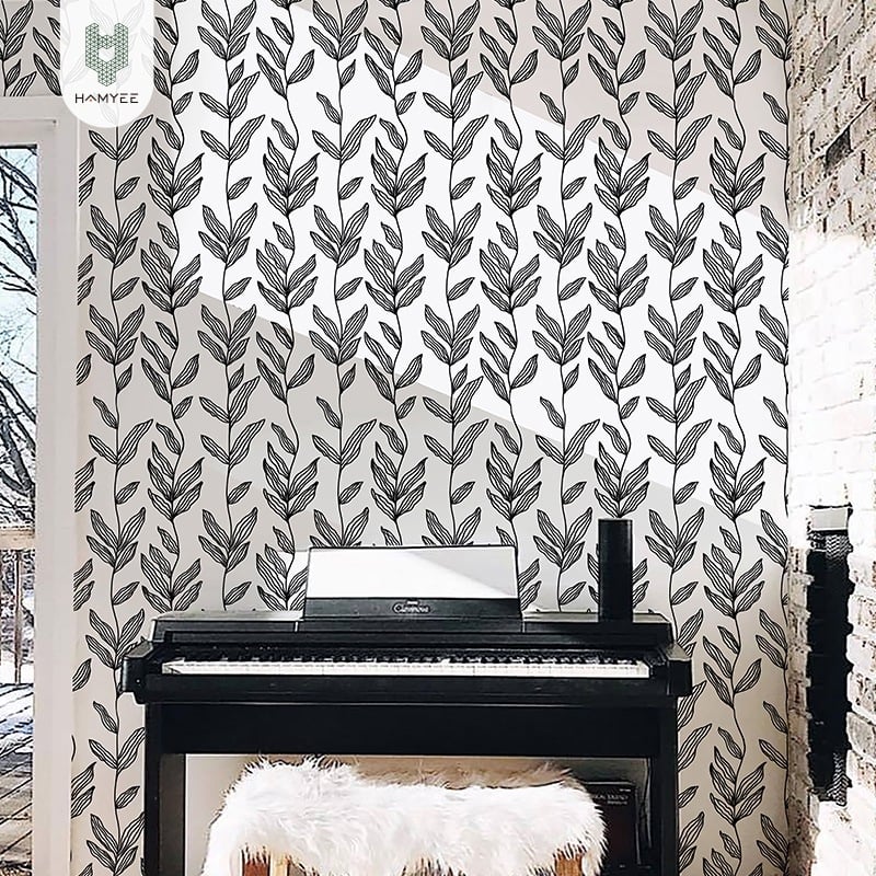 Itse-kleepuvad veekindlad PVC seina tapeedid – Skandinaavia pastoraalne stiil, sobivad elutoa ja magamistuba jaoks, seina katmiseks