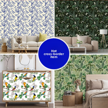 PVC seina kleebis taimekirjaga; enesekleepuv; veekindel; õli- ja mustuskindel; sobib elutuppa, magamistuppa, tööruumi, kööki ja vannituppa.