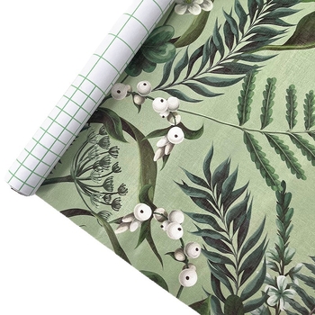 PVC seina kleebis taimekirjaga; enesekleepuv; veekindel; õli- ja mustuskindel; sobib elutuppa, magamistuppa, tööruumi, kööki ja vannituppa.