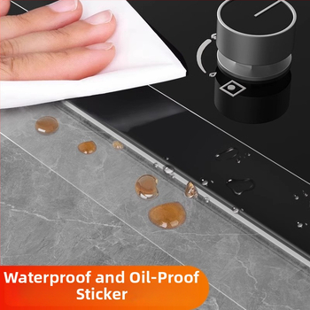 Skaidra akrila līmēta ūdensizturīga mala lente virtuves izlietnei un tualetes plaisām, pašlīpoša, mūsdienīgs minimālisms, pielāgojama