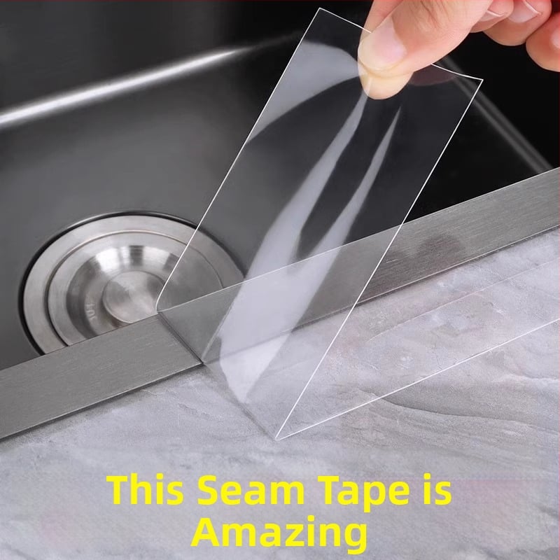 Skaidra akrila līmēta ūdensizturīga mala lente virtuves izlietnei un tualetes plaisām, pašlīpoša, mūsdienīgs minimālisms, pielāgojama