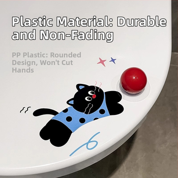 Tualetes vāciņa pacēlājs, PVC, pašlīmējošs, mūsdienīgs vienkāršs dizains (vannas istaba, Zootopia sērija)