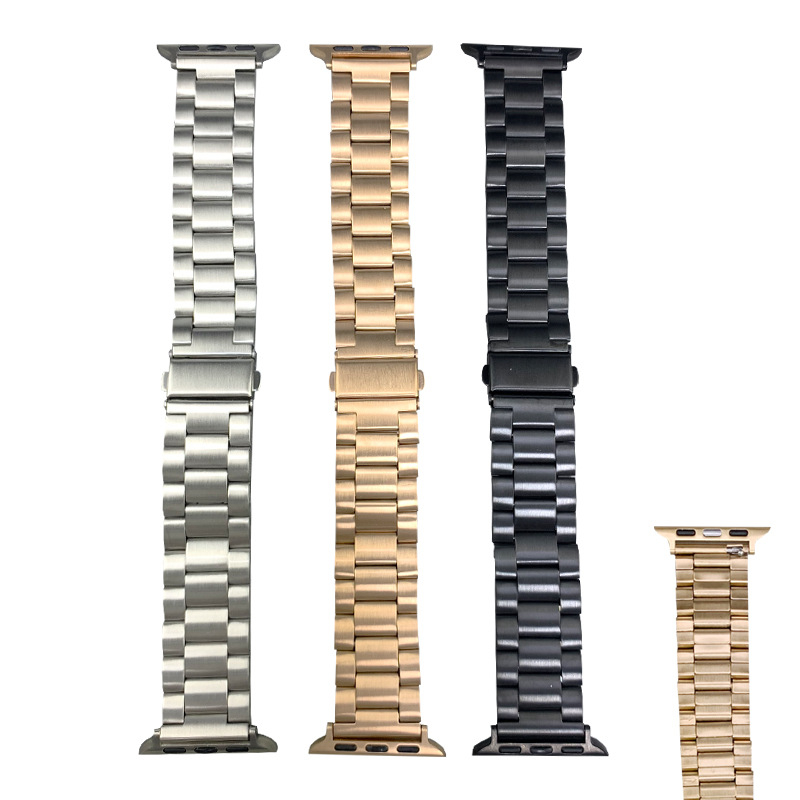 Remen od nehrđajućeg čelika za Apple Watch, 20/22 mm, dizajn s tri perle, kompatibilan s Huawei GT3