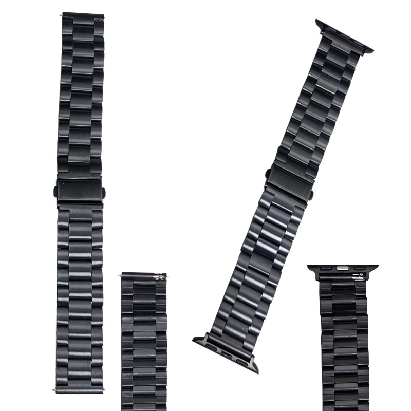 Remen od nehrđajućeg čelika za Apple Watch, 20/22 mm, dizajn s tri perle, kompatibilan s Huawei GT3