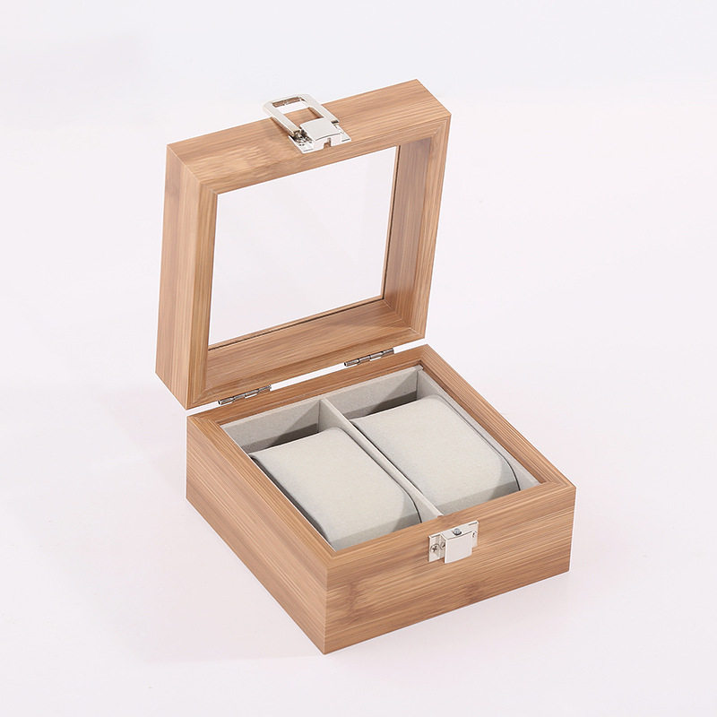 Puidust kella hoiukast ja esitlemiskast aknaga, suur maht, mudel 10-19