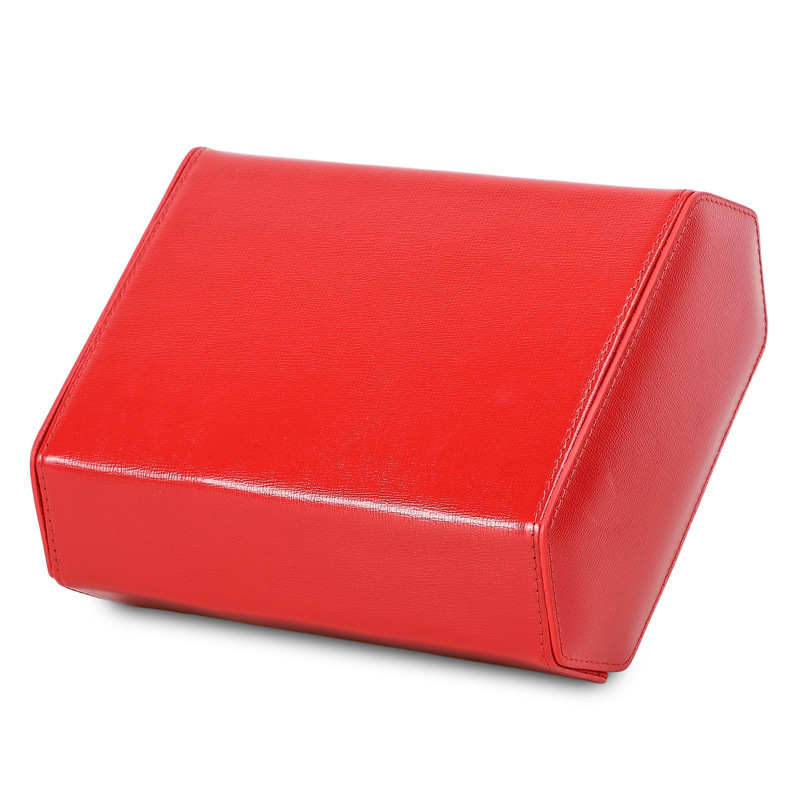 Ristmustriline nahast mehhaaniliste käekellade hoiukarp, kuue sektsiooniga, kaasaskantav, ehtne nahk