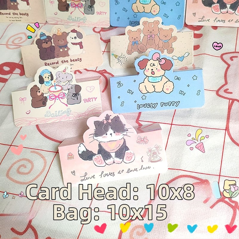 Kartoninės pakuotės kortelės, plokščias kišenės dizainas, 100 vnt. pakuotė juvelyrikai