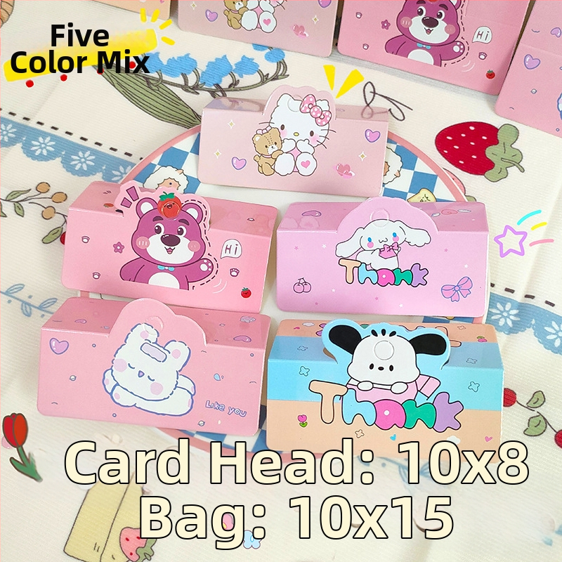 Kartoninės pakuotės kortelės, plokščias kišenės dizainas, 100 vnt. pakuotė juvelyrikai