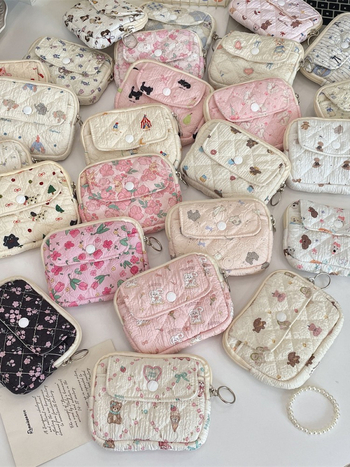 Geantă de depozitare multifuncțională, cu model floral desen animat, din poliester, căptușită cu poplin, pentru depozitare în gospodărie