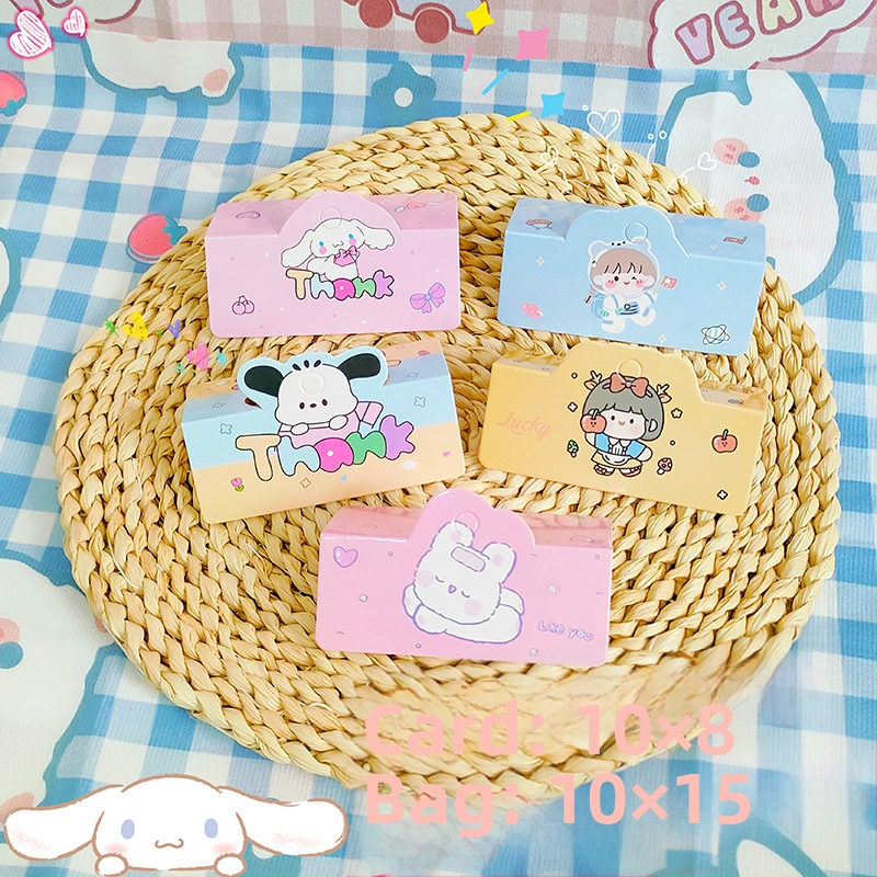 Apyrankių pakuotės kortelės - kartoninis popierius - 100 lapų komplektas - papuošalų pakuotė