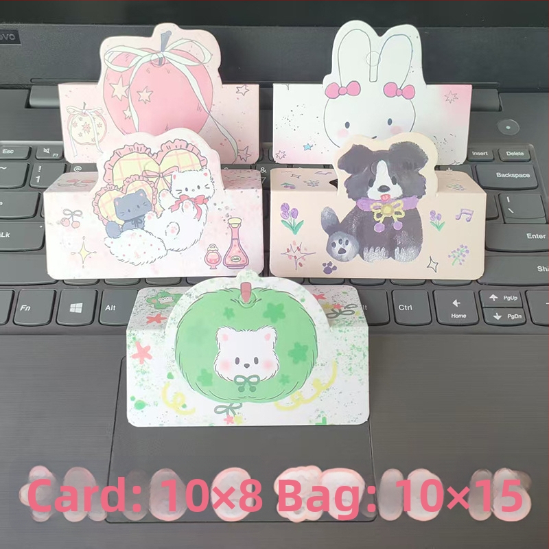 Apyrankių pakuotės kortelės - kartoninis popierius - 100 lapų komplektas - papuošalų pakuotė